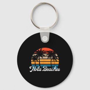 Porte-clés Hola Beach Funny Beach Vacances Retro Vintage Su