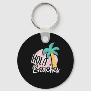 Porte-clés Hola Beaches Palm Tree Beach Vacances été Cadeau