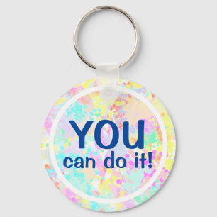 Porte-clés holiES - Splashes pastel motif transparent 1
