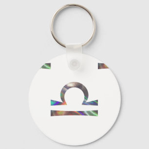 Porte-clés hologramme Libra