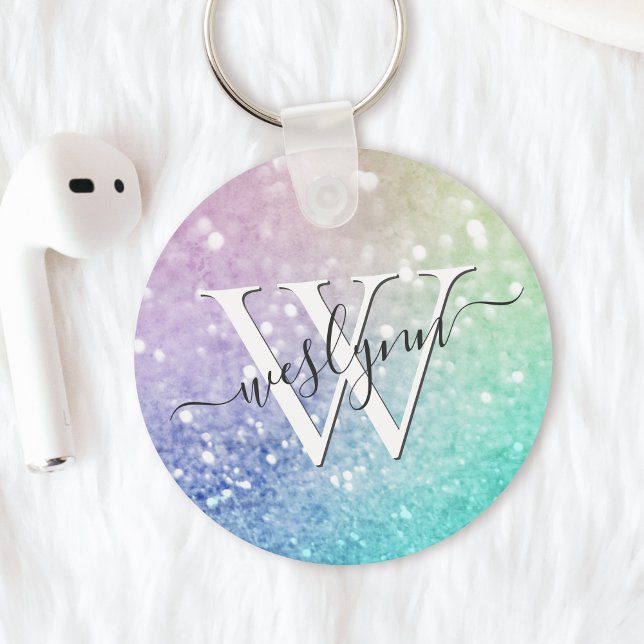 Porte-clés Holographe de Parties scintillant glamour assez pe (Créateur téléchargé)