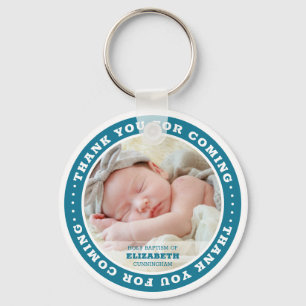 Porte-clés Holy Baptism Modern Simple Custom Photo Favor
