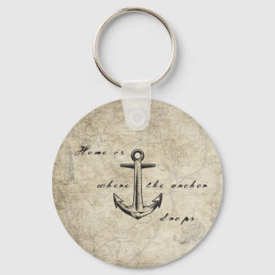 Porte-clés Home is the anchor drops