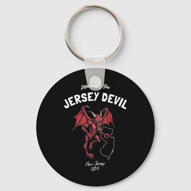 Porte-clés Home Of The Jersey Devil New Jersey Usa Cryptid  (Recto)