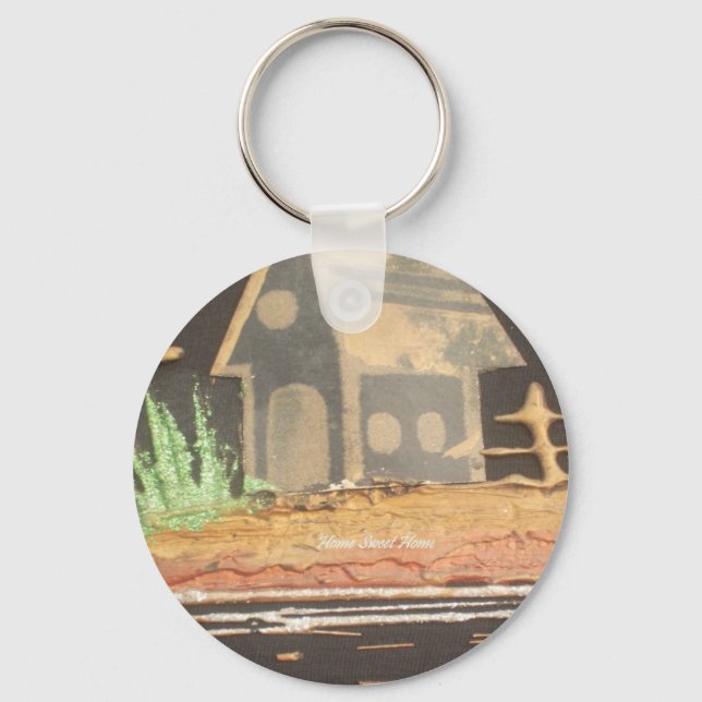 Porte-clés Home Sweet Home Art Imprimer (Recto)