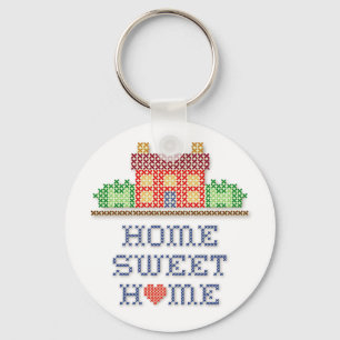 Porte-clés Home Sweet Home (littéralement "Domicile doux domi