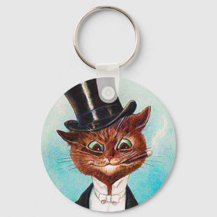 Porte-clés Homme de chat, Louis Wain