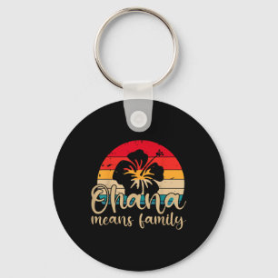 Porte-clés Hommes Femmes Hawaiienne Ohana Signifie Famille Pl