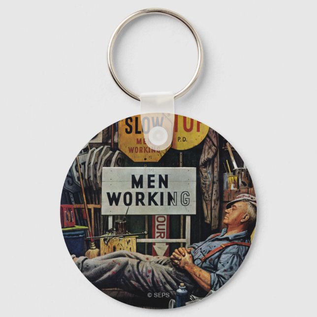Porte-clés Hommes qui travaillent (Recto)