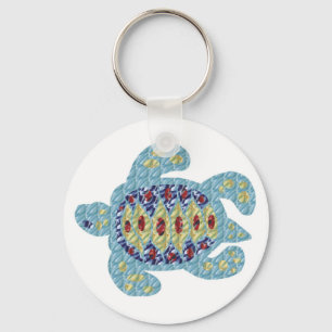 Porte-clés Honu (tortue de mer) de porte - clé de tuile