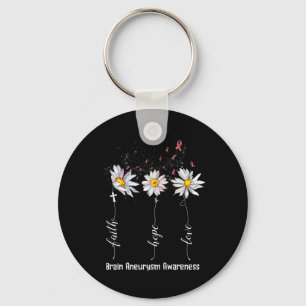 Porte-clés Hope Love Cerveau Aneurysm Sensibilisation Cadeaux