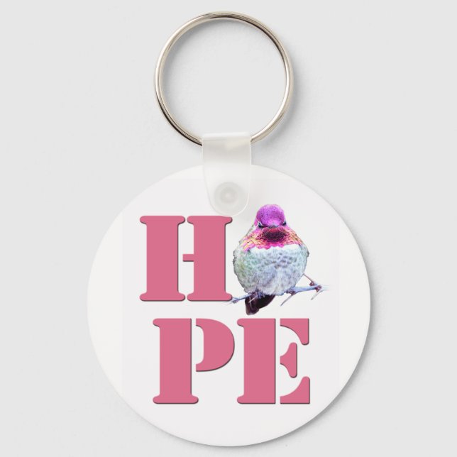 Porte-clés HOPE Rose Anna's Hummingbird Photo Porte - clé (Recto)