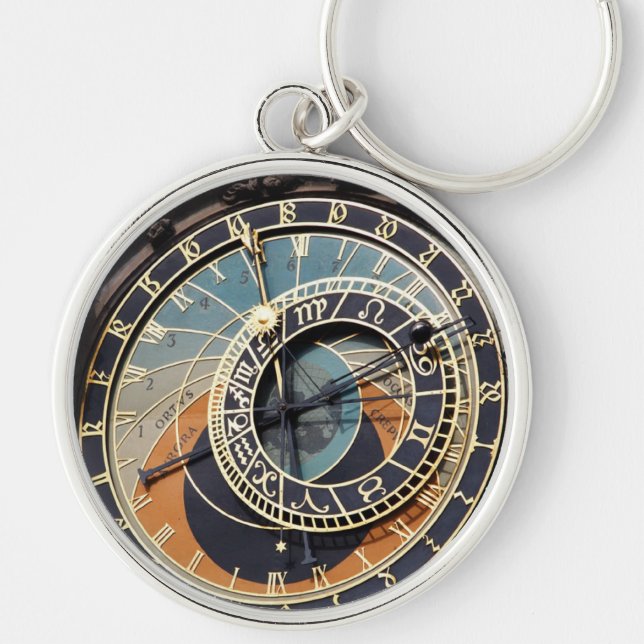 Porte-clés Horloge Astronomique À Praque (Devant)
