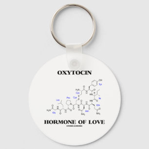 Porte-clés Hormone d'oxytocine de l'amour (chimie)