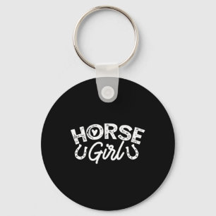 Porte-clés Horse Girl Barrel Racing Show Jumping Horseback Ri