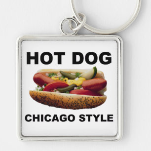 Porte-clés Hot-dog de style de Chicago