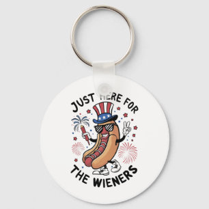 Porte-clés Hot-dogs du 4 juillet USA drapeau américain Patrio