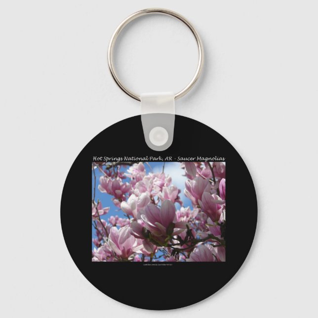 Porte-clés Hot Springs National Park AR Saucer Magnoia Cadeau (Recto)