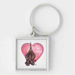 Porte-clés Hound Dog Valentine's Day