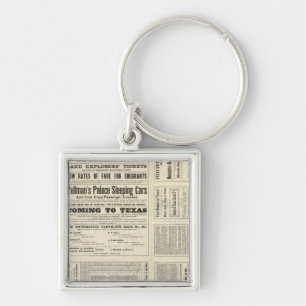 Porte-clés Houston et Texas Central Railway par le Texas