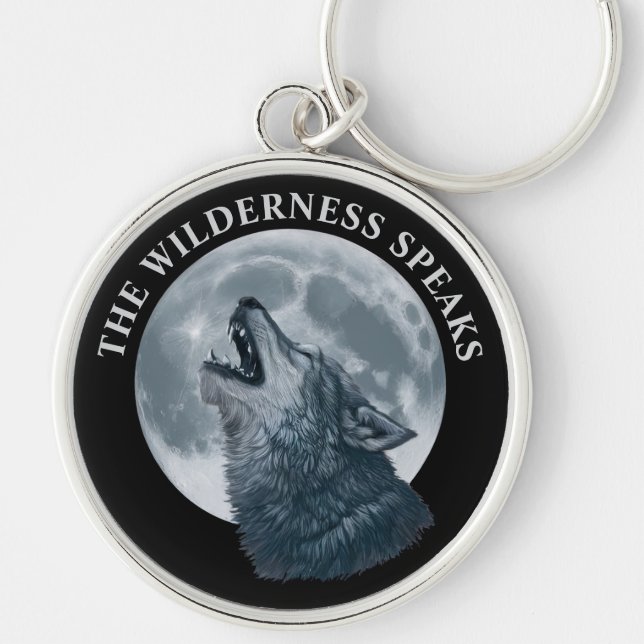 Porte-clés Howling Wolf et Moon (Devant)