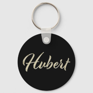 Porte-clés Hubert Name whitegold Button