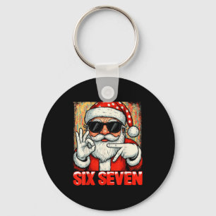 Porte-clés Hugvyn Drôle Six Sept Mème Noël Cool Santa S
