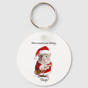 Porte-clés Humour de Noël pas une créature remuait la souris