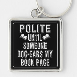 Porte-clés Humour des livres d'oreille de chien