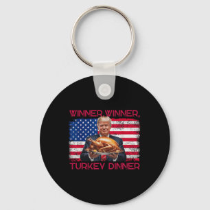 Porte-clés Humour Drôle Trump Gagnant Dîner Dîner Turquie