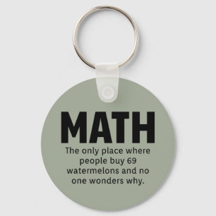 Porte-clés Humour mathématique