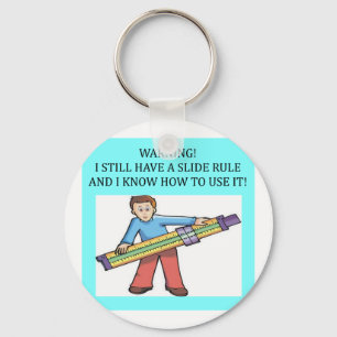 Porte-clés humour mathématique de la règle de diapositive