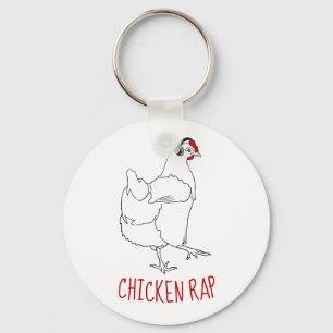 Porte-clés Humour végétalien d'art animal drôle libre de