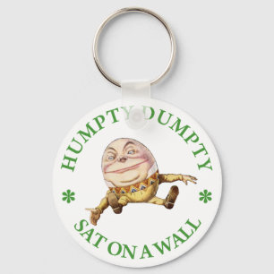 PORTE-CLÉS HUMPTY DUMPTY ASSIS SUR UN MUR - NURSERSERY RHYME
