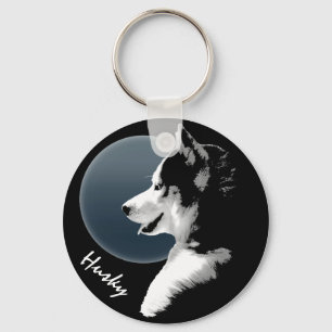 Porte-clés Husky Dog Key Chains Custom Husky Pup Keychains