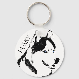 Porte-clés Husky Keychain Husky Malamute Keychain Customize