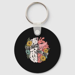 Porte-clés Hustle Drogue Soul Floral Cerveau Mentale