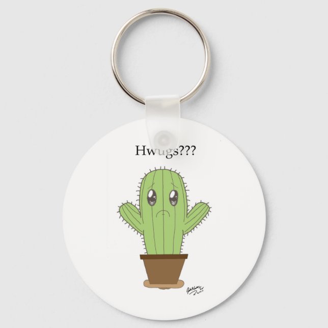 Porte-clés "Hwugs ? ? ?" Cactus (Recto)