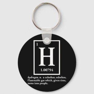 Porte-clés hydrogène - un gaz qui se transforme en personnes