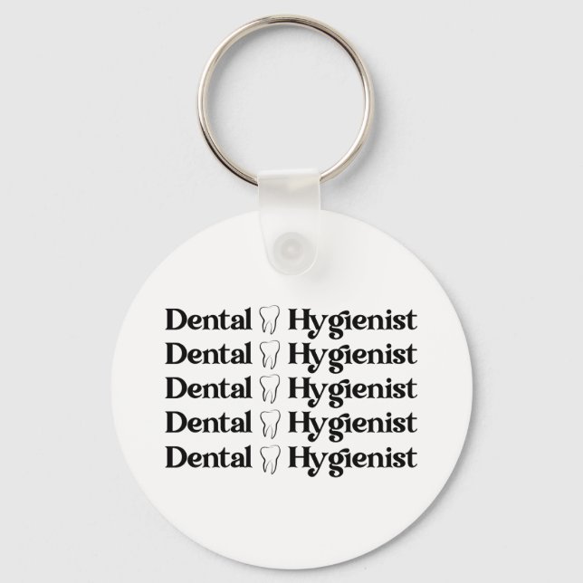 Porte-clés Hygiéniste dentaire | RDH Dentist Dentist Cadeaux  (Recto)