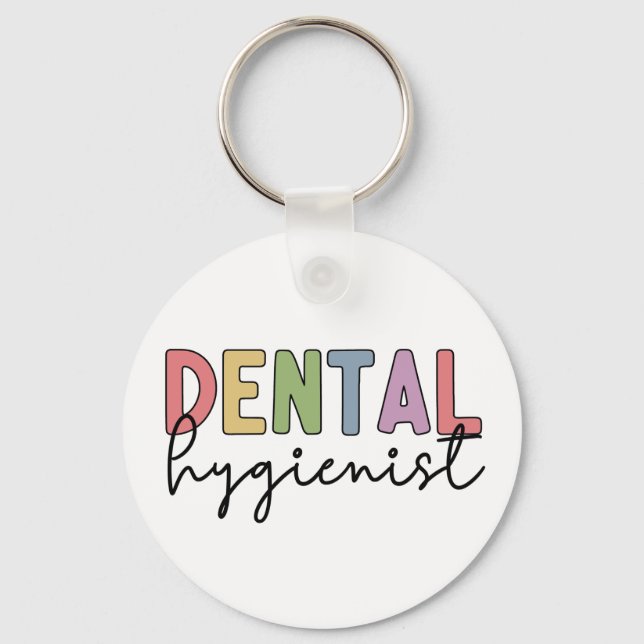 Porte-clés Hygiéniste dentaire RDH enregistré Dental (Recto)
