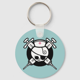 Porte-clés Hypos de pirate et de croix d'infirmière