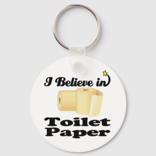 Porte-clés i believe in toilet paper
