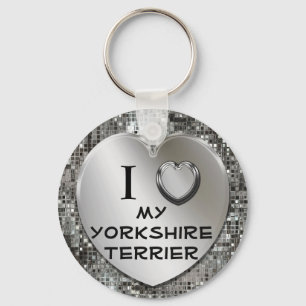 Porte-clés I coeur (amour) mon porte - clé de Yorkshire