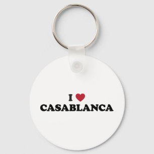 Porte-clés I coeur Casablanca Maroc