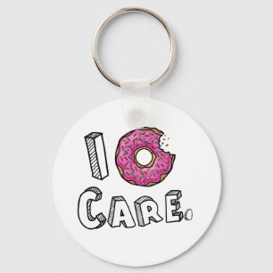 Porte-clés I Donut Care Funny