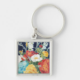 Porte-clés I floral de minuit