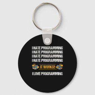 Porte-clés I Hate Programmer Programmer Développeur Coder Cad