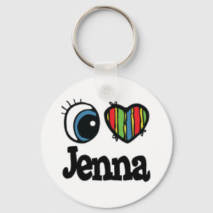 Porte-clés I Heart (Amour) Jenna