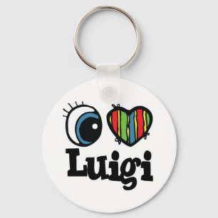 Porte-clés I Heart (Amour) Luigi